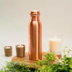 Puur Koperen Waterfles Glad - 950 ml, Ophalen of Verzenden, Nieuw