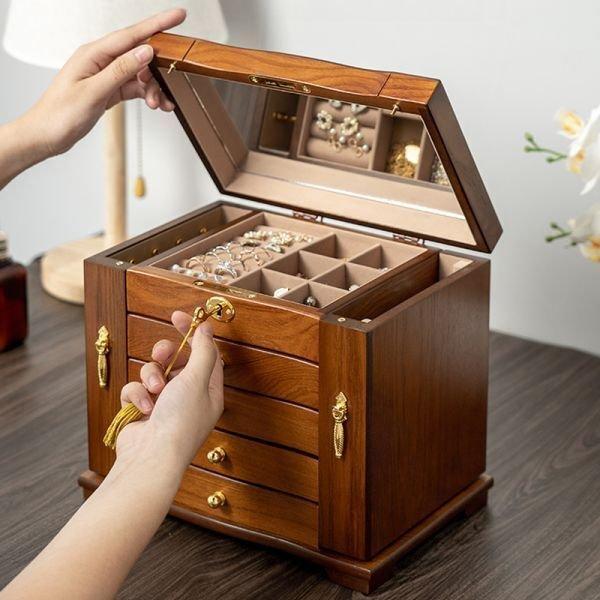 Boîte à bijoux - Boîte à bijoux - Bois, Antiek en Kunst, Kunst | Designobjecten