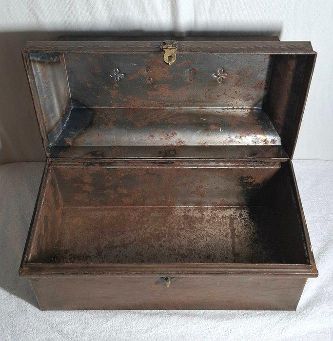 Boîte - blik, métal, laiton - Documentenkist, Antiek en Kunst, Curiosa en Brocante