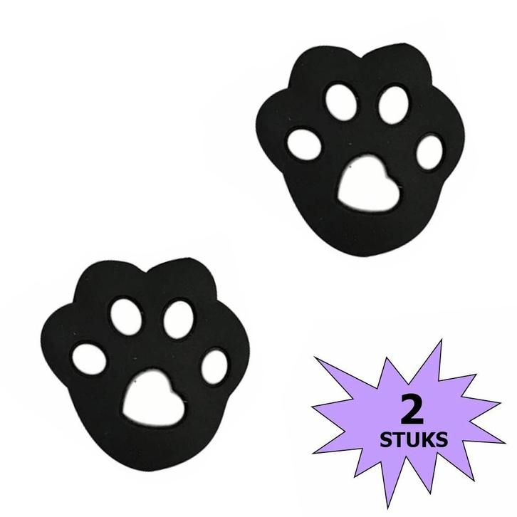 Fako Bijoux - Tennisdemper - Poot - Zwart - 2 Stuks, Sport en Fitness, Tennis, Verzenden