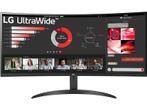 LG - UWQHD Monitor - 34 inch - Zwart, Computers en Software, Monitoren, Verzenden, VA, Nieuw, Ultrawide