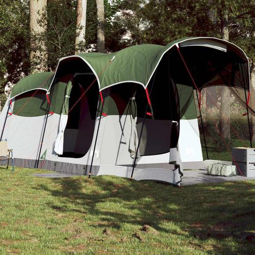 vidaXL Tunneltent 8-persoons waterdicht groen, Caravanes & Camping, Tentes, Envoi