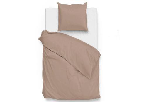 ZoHome Dekbedovertrek Satinado Praline Brown - 100% Katoen-S, Huis en Inrichting, Slaapkamer | Beddengoed