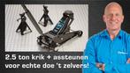 Datona Hydraulische autokrik - 2,5 ton + assteunen set 3, Ophalen of Verzenden, Nieuw