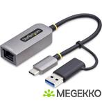 StarTech.com 2.5GbE USB-C naar Ethernet Adapter met USB-A, Verzenden, Nieuw