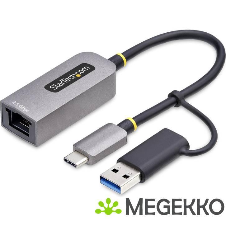 StarTech.com 2.5GbE USB-C naar Ethernet Adapter met USB-A, Computers en Software, Overige Computers en Software, Nieuw, Verzenden