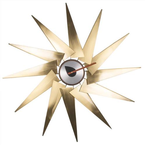 Wandklok Windmill clock metaal, Huis en Inrichting, Woonaccessoires | Klokken, Nieuw, Verzenden