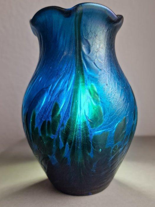 Franz Austen - Vaas - Arte Nova - Glas-in-lood - Arte Nova, Antiek en Kunst, Antiek | Glaswerk en Kristal