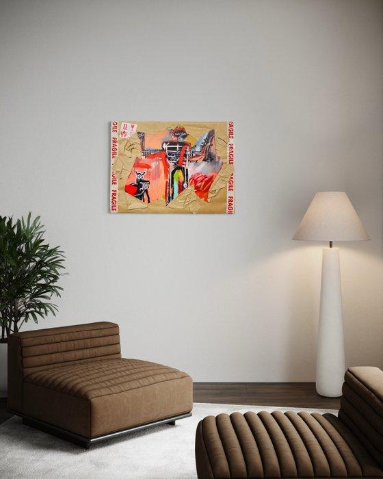 AIIROH - Escape From The Museum - Untitled by Basquiat, Antiek en Kunst, Kunst | Designobjecten