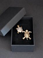 Statue, Swarovski broches schildpadden - 2.4 cm - Métal,