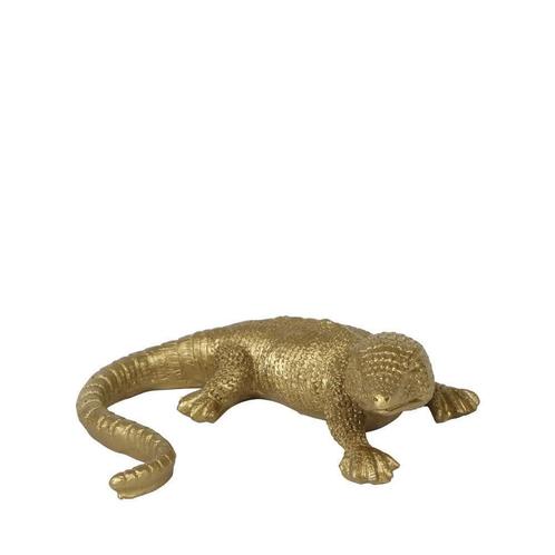 Kolibri Home | Ornament - Gouden decoratie Lizard, Maison & Meubles, Accessoires pour la Maison | Autre
