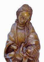 Beeld, Maria met kindje Jezus - 53.5 cm - Hout - 1994, Antiek en Kunst