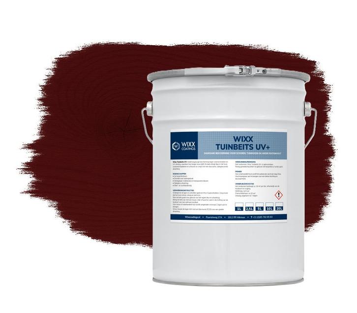 Wixx Tuinbeits UV+ Mahonie 20L, Doe-het-zelf en Bouw, Verf, Beits en Lak, Nieuw, Verzenden