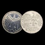 Duitsland, Bondsrepubliek 10 Deutsche Mark 2x 1972 / Olympic, Postzegels en Munten
