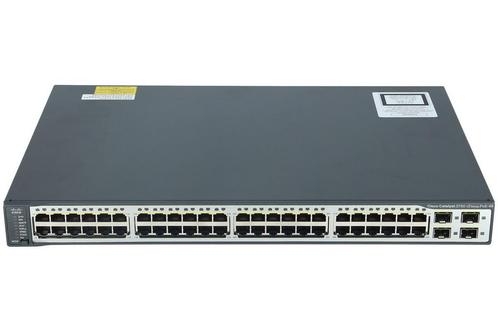 Cisco - WS-C3750V2-48PS-S - Catalyst 3750V2 48 10/100 PoE +, Informatique & Logiciels, Commutateurs réseau, Enlèvement ou Envoi