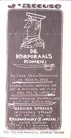 Poster over bijeenkomst bij het Krasnapolsky in Amsterdam, Verzamelen, Verzenden, Nieuw, Overige onderwerpen, Met lijst
