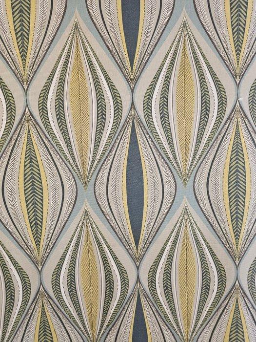 300x280 cm! Art Deco-stof met geometrische ruiten - Luxe, Antiquités & Art, Tapis & Textile