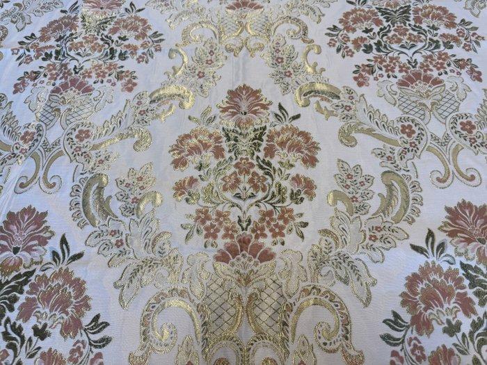 Riflessi d’Oro in Versailles – bloemige lampasso met barokke, Antiek en Kunst, Antiek | Tapijten, Tafelkleden en Textiel