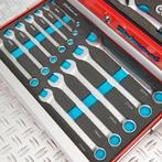 Datona Gereedschapskist drie lades - 4 lades gevuld - rood, Ophalen of Verzenden, Nieuw