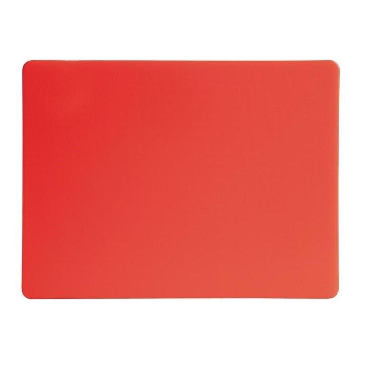 Snijplank | LDPE | Rood | 305x229x12(h)mm Hygiplas, Zakelijke goederen, Horeca | Keukenapparatuur, Nieuw in verpakking, Verzenden
