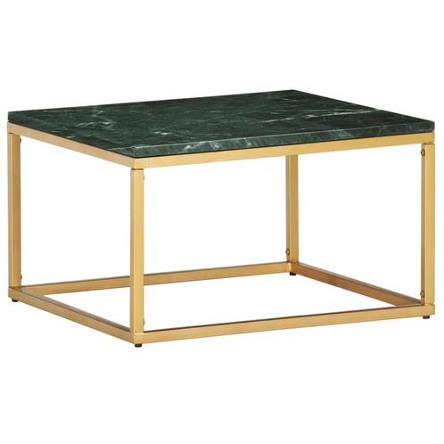 vidaXL Salontafel 60x60x35 cm echt steen met marmeren, Huis en Inrichting, Tafels | Salontafels, Nieuw, Verzenden