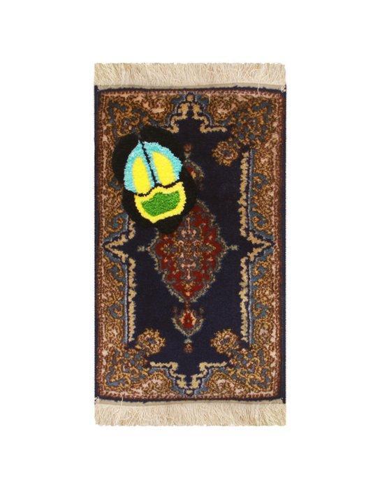 Lno - Studio Lno - Set van 2 upcycled tapijten insecten -, Antiquités & Art, Art | Objets design