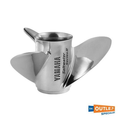 Bieden: Yamaha 3-blade aluminium propeller 15.25 x 19 DX -, Watersport en Boten, Bootonderdelen, Ophalen of Verzenden