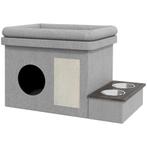 Kattenhuis - Heerlijk Zacht - Grijs, Dieren en Toebehoren, Katten-accessoires, Ophalen of Verzenden, Nieuw