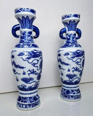 Vase (2) - Spectaculaire ensemble chinoiserie Vazen -