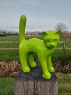 Beeld, Garden statue - Cat - Color green - 42 cm - polyresin, Antiek en Kunst