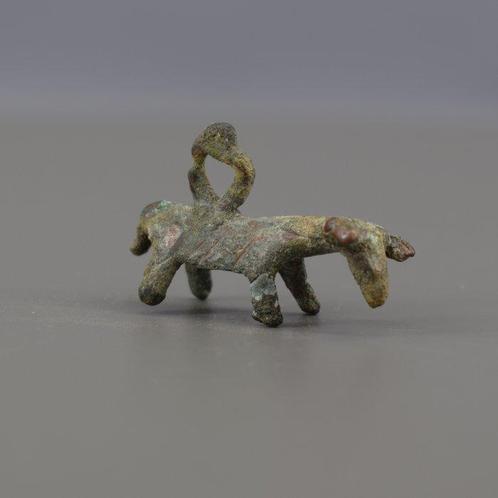 Asiatique ancien Bronze Figurine ZOOMORPHE - 3.9 cm, Verzamelen, Mineralen en Fossielen