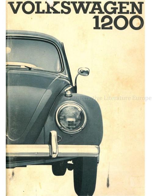 1963 VOLKSWAGEN KEVER 1200 INSTRUCTIEBOEK ENGELS, Autos : Divers, Modes d'emploi & Notices d'utilisation