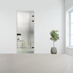 Glazen binnendeur XL voor stomp kozijn zwart beslag-Crepi ge, Verzenden, Nieuw