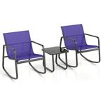 2eChoix | Coast 3-piece Garden Set with 2 Rocking Chairs &, Huis en Inrichting, Ophalen of Verzenden, Nieuw