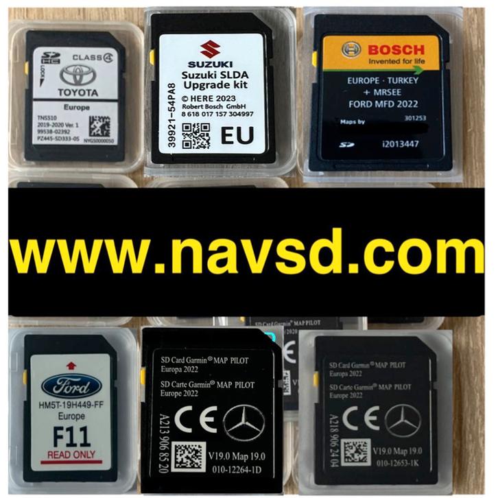 Auto navigatie sd updates Europa voor vele merk auto 2024/25, Computers en Software, Navigatiesoftware, Update, Nieuw, Verzenden