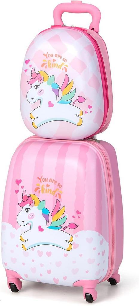 Kinderkoffer - Koffer kind - Kindertrolley - Meisje - Roze -, Bijoux, Sacs & Beauté, Valises, Envoi