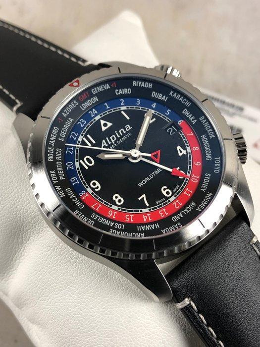 Alpina - Startimer Pilot Worldtimer GMT - AL-255BRB4S26 -, Handtassen en Accessoires, Horloges | Heren