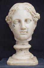 sculptuur, Testa di Afrodide - 33 cm - Carrara-marmer, Antiek en Kunst