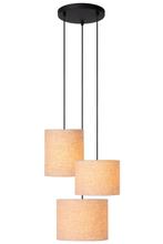 Hanglamp Lucide MAYA -  - Ø 46 cm - 3xE27 - Beige, Huis en Inrichting, Lampen | Hanglampen, Verzenden, Nieuw