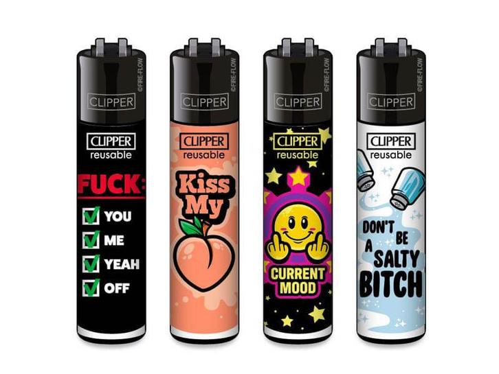 Clipper Aansteker - Funny Qoutes       1 stuks, Verzamelen, Rookartikelen, Aanstekers en Luciferdoosjes, Nieuw, Verzenden