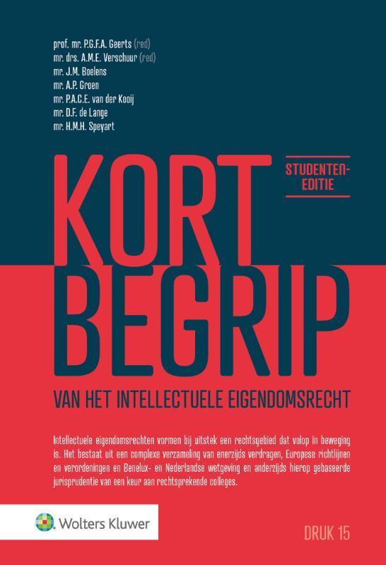Kort begrip van het intellectuele eigendomsrecht, Boeken, Wetenschap, Zo goed als nieuw, Verzenden