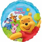 Winnie The Pooh Helium Ballon Happy Birthday 45cm leeg, Nieuw, Verzenden