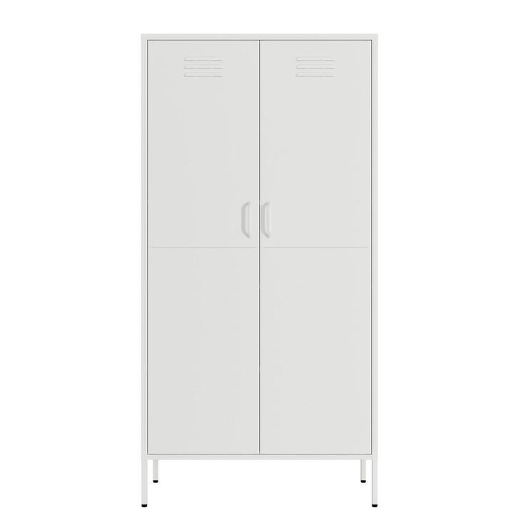Lendo Online Armoire Vestiaire 90x50x180 cm Métal Blanc, Huis en Inrichting, Kasten | Lockerkasten