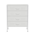 Lendo Online Commode 80x40x100 cm Métal Blanc, Huis en Inrichting, Kasten | Ladekasten, Nieuw