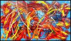 Luc Mora - Les mots bleus - XXXL, Antiek en Kunst, Kunst | Schilderijen | Modern