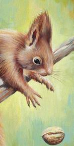 Gala - Squirrel animal painting Wall nut