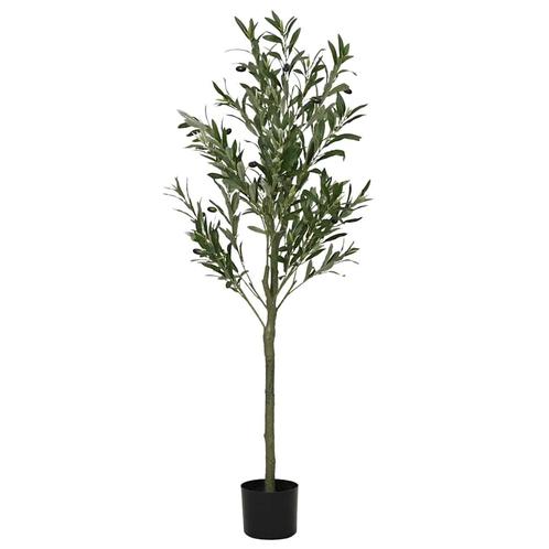 vidaXL Kunstolijfboom 450 blaadjes 120 cm groen, Huis en Inrichting, Woonaccessoires | Kunstplanten en Kunstbloemen, Nieuw, Verzenden