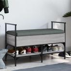 vidaXL Schoenenbank 85,5x42x57,5 cm bewerkt hout grijs, Huis en Inrichting, Verzenden, Nieuw