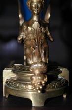 Rhyton Soliflore - Vaas - Verguld brons en opaline, Antiek en Kunst