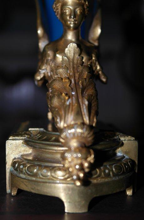 Rhyton Soliflore - Vaas - Verguld brons en opaline, Antiek en Kunst, Antiek | Overige Antiek